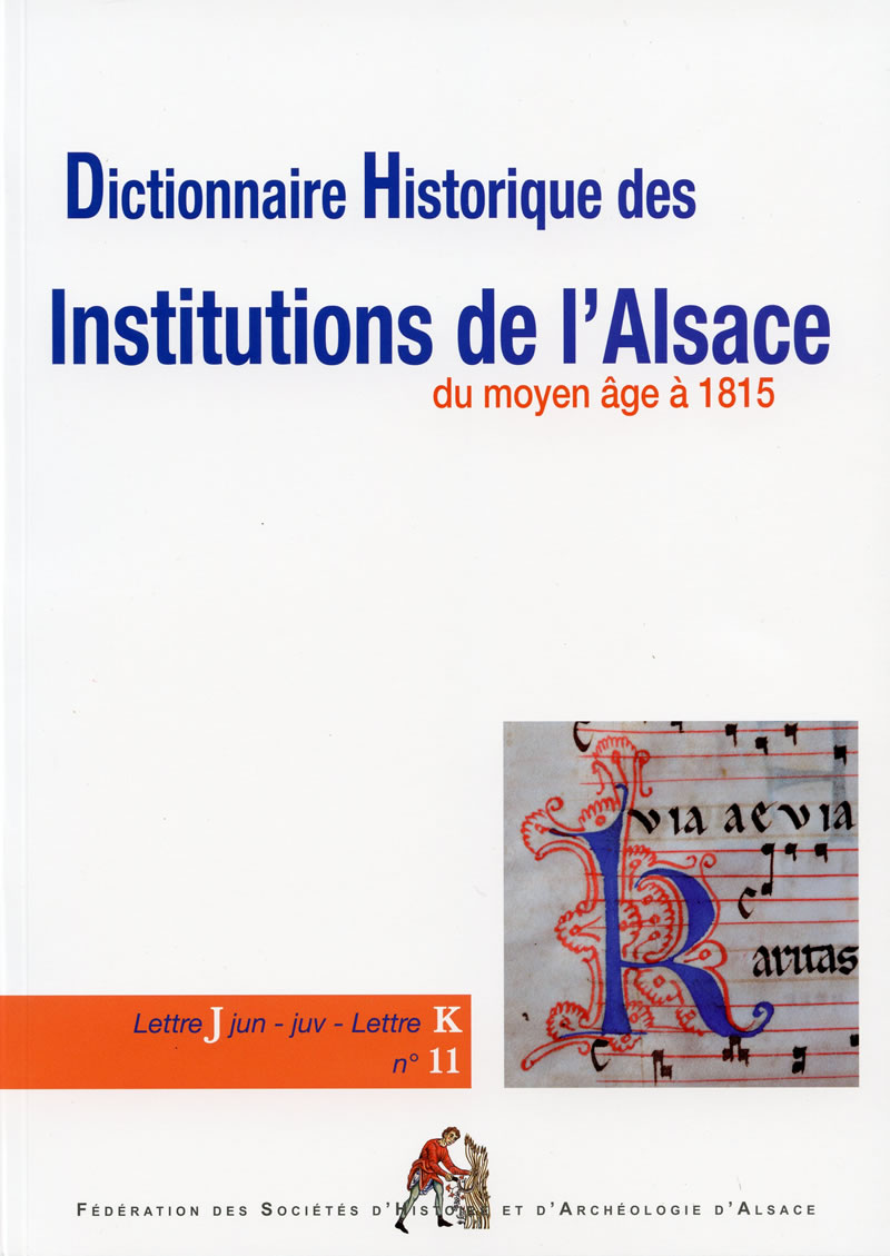 DHIA_JK Dictionnaire historique des institutions de l'Alsace
