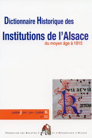 Dictionnaire historique des institutions de l'Alsace