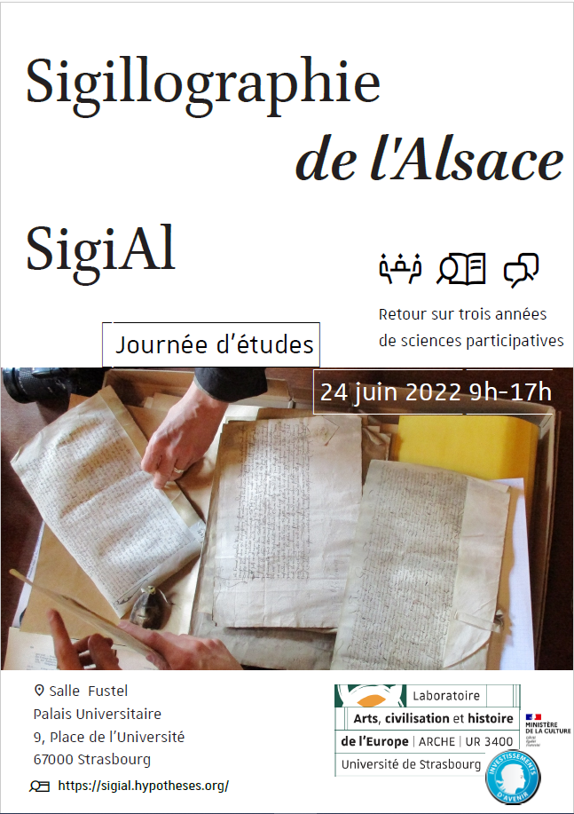 SigiAl – Journée d’études le 24 juin 2022 au Palais universitaire à Strasbourg