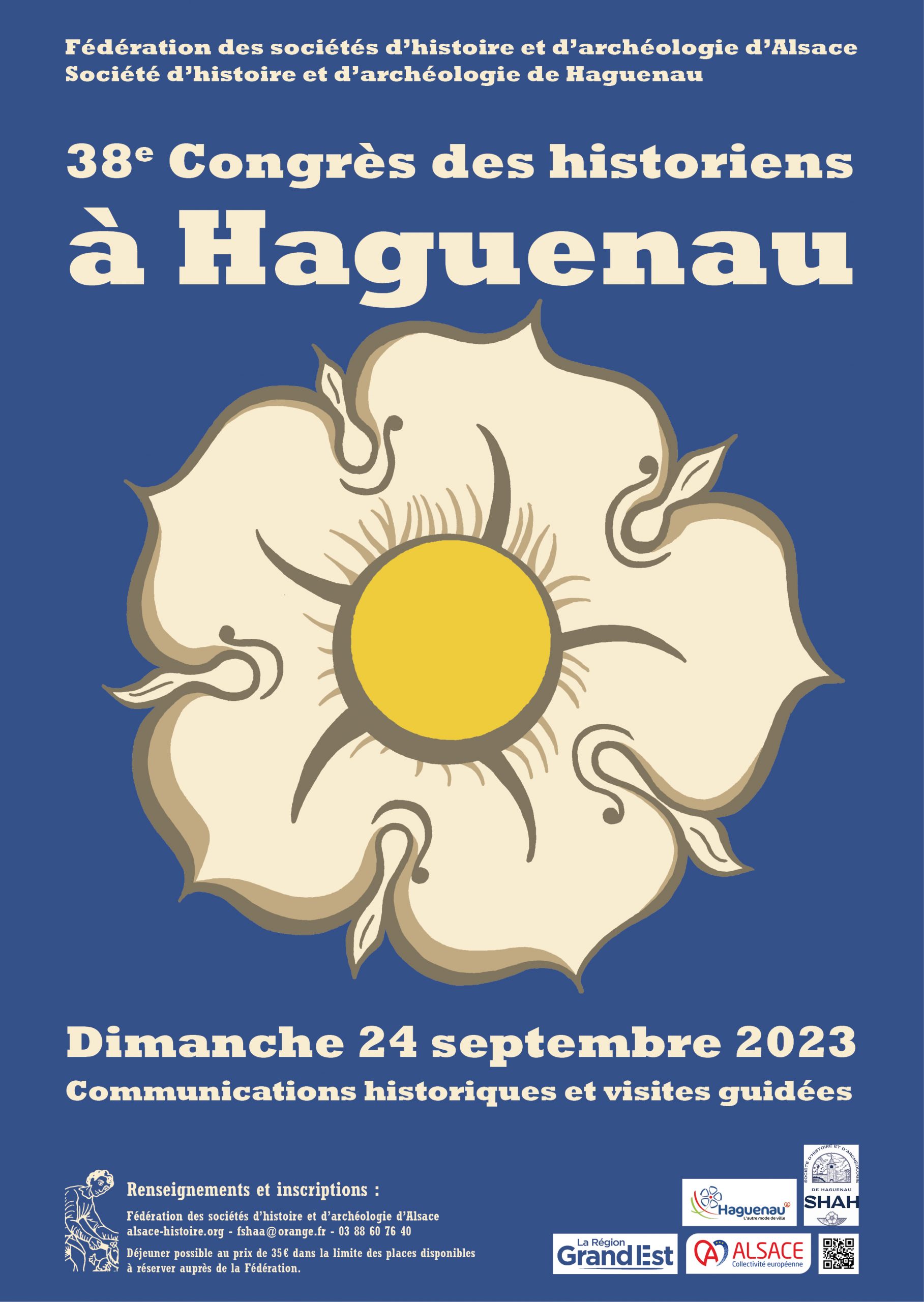 Venez vous inscrire au Congrès des Historiens le 24 septembre 2023 à Haguenau !