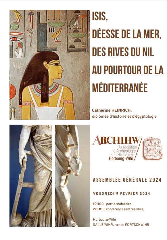 AG Archihw + conférence « Isis, déesse de la mer, des rives du Nil au pourtour de la méditerranée »