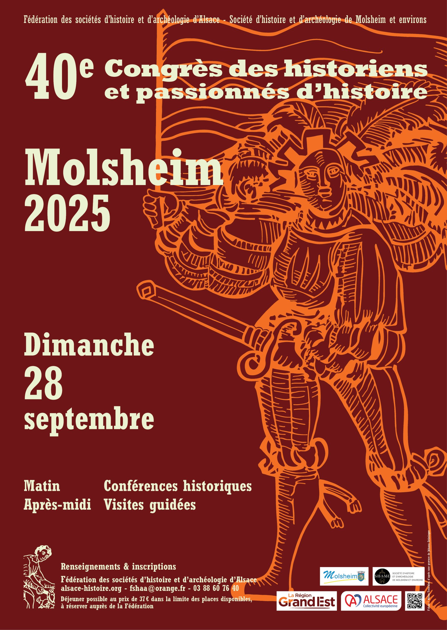 40ème Congrès des Historiens et passionnés d’histoire – Molsheim 28 septembre 2025